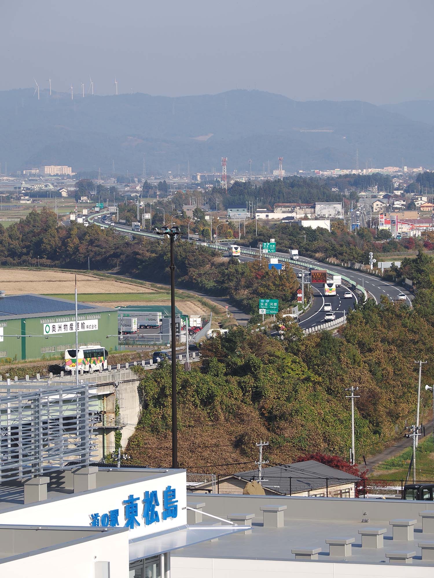 道の駅から眺める三陸道